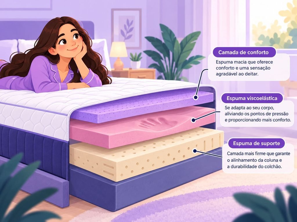 Como funciona um colchão de espuma?
